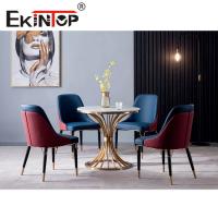 China Modern Small Round Table Set , Adjustable Office Meeting Table OEM ODM factory