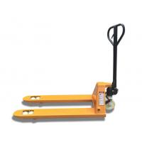 China Yellow Color Hydraulic Pallet Truck / Manual Forklift Trolley For Warehouse for sale