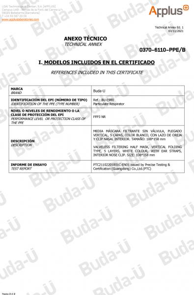 CE 0370 Module B Certificate - 2 of 2
