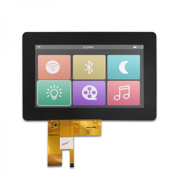 Quality 7 Inch PCAP Touch Screen 800x480 Resolution 300cd/m2 Brightness Transmissive for sale