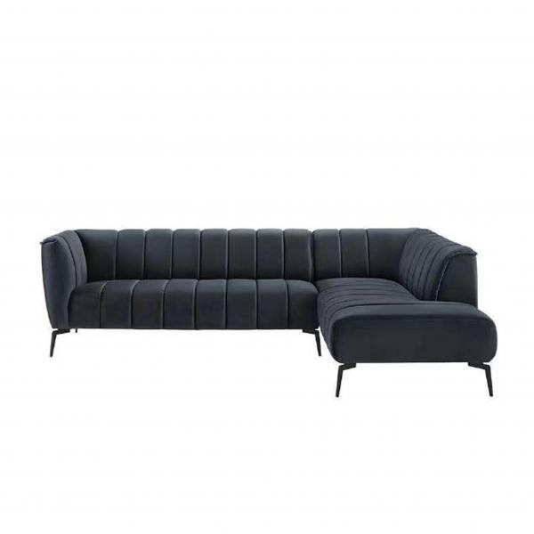 Quality Anti Scratch Velvet L Shape Sofa Multifunctional Practical For Home for sale
