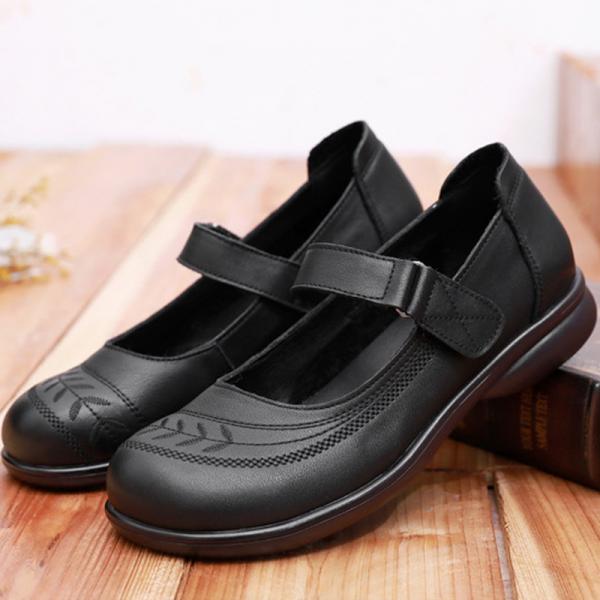 Quality Antislip Girls School Shoes Uniform Shoes First-Layer Real Leather 2023 Customization for sale