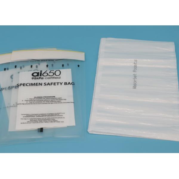 Quality AI650 95kPa Specimen Transport Bag / 95kpa Liquid Tight Pouch for laboratory for sale