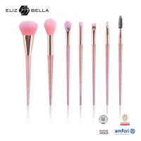 China 7Pcs Cosmetic Makeup Brush Tools Synthetic Hair And Plastic Handle factory