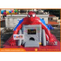 China Superhero Combo Spider - Man Inflatable Bouncer Slide / Blow Up Bounce House For Children factory