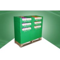 China Green Cardboard Pallet Display for Skincare Products with 6 Trays for sale