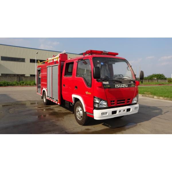 Quality 300kg Capacity Mini Dry Powder Fire Truck Water Foam Combined 130hp for sale