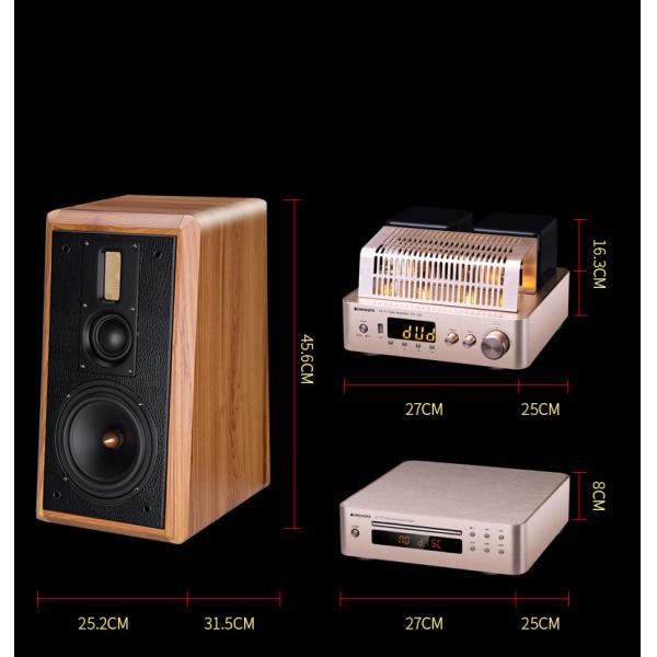 Quality Gold Color Bluetooth Hifi Tube Amplifier For Home Audio Sound Speaker for sale