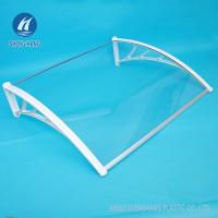 China Plastic Support Frame Solid Polycarbonate Panel Awning For Home And Business factory