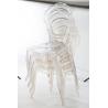 China Plastic Princess Stackable Wedding Dining Chairs Event Rent , Clear / Grey / Pink factory