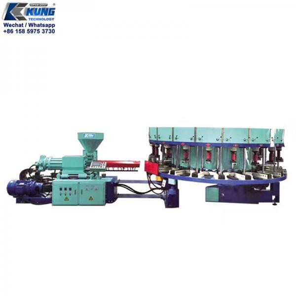Quality Durable DIP PVC Injection Molding Shoe Machine Rotary 5000x2350x1900mm for sale
