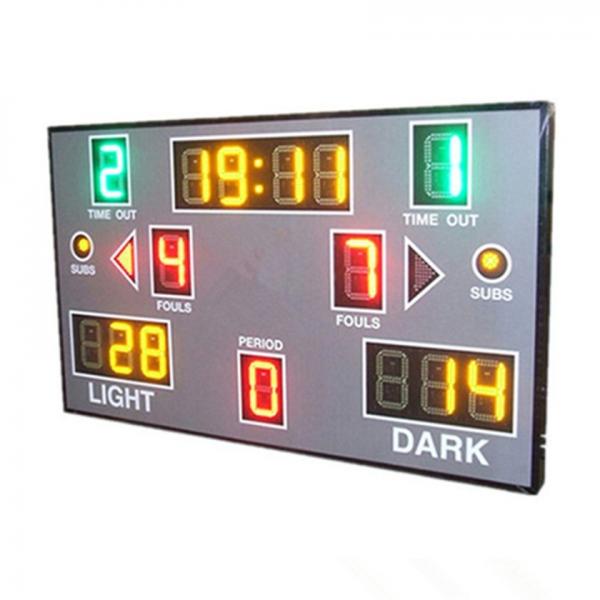 Quality Red Green Yellow Color Portable Electronic Basketball Scoreboard For College for sale
