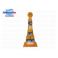 China 12 Hooks Corrugated Cardboard Hook Display 2 Sided Eiffel Tower Shaped Durable factory