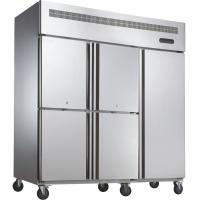 Quality Bars 3 Doors Commercial Silver Upright Freezer With Air Cooling for sale