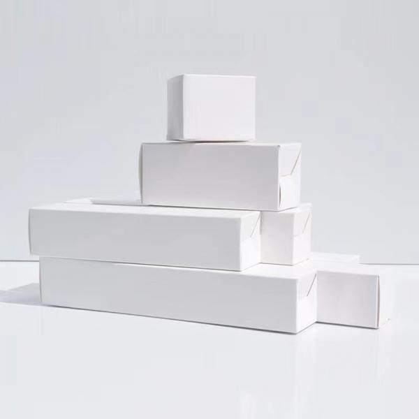 Quality Hot Stamp Small White Shipping Boxes Craft Paper Jewelry Boxes ODM OEM for sale