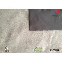 China Solid Color TPU Laminated Micro Polar Fleece Fabric , 4 Way Stretch Lycra Material factory