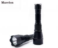 China Tactical Torch LED Rechargeable Flashlight 18650 Battery With Aluminum Alloy Material factory