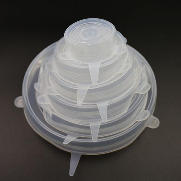 Quality Harmless Practical Silicone Food Covers , Multipurpose Stretchable Silicone Lids for sale