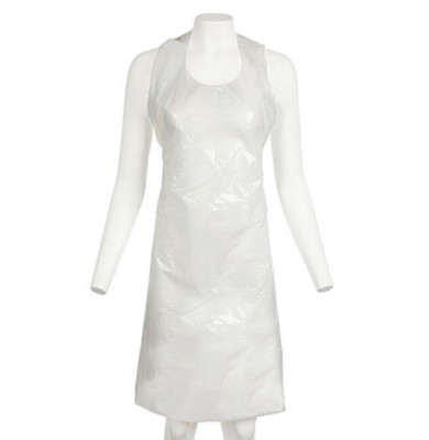Quality Embossed Surface PE Apron White Disposable Anti Barrier For Medical for sale