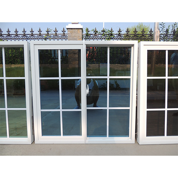 Quality Stained Glass UPVC Sliding Window And Door With Plastic Grill for sale