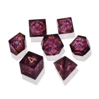 Quality Hand Pouring Resin RPG Dice Durable Sharp Edged For Shadowrun for sale