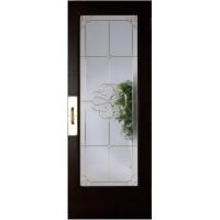 Quality Decorative Leaded Glass Panels For Doors With Black Chrome Caming for sale