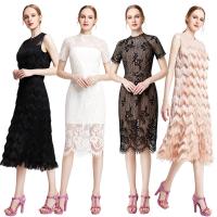 China Effortlessly elegant – Unique dress for bridal showers and dinners. Fringes and scalloped lace give a vintage essence. factory