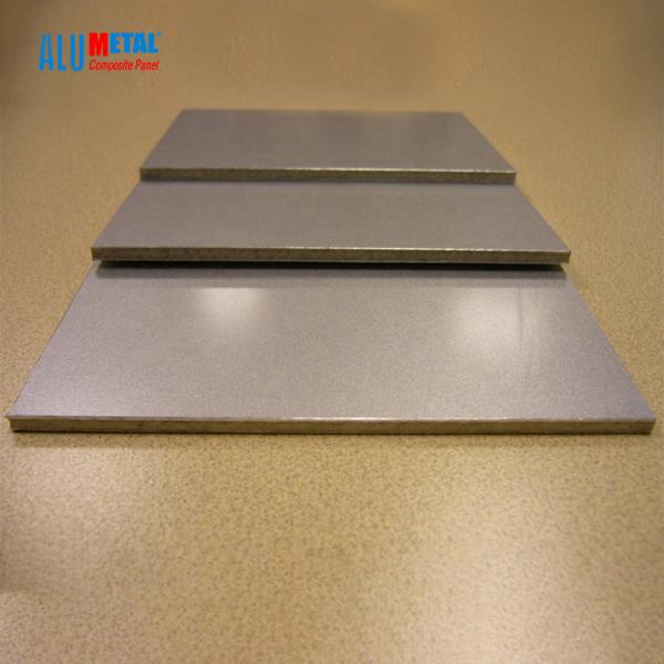 Quality 6mm PVDF 2000mm Aluminium Composite Panel Partition Rainscreen Cladding Brushed Surface for sale