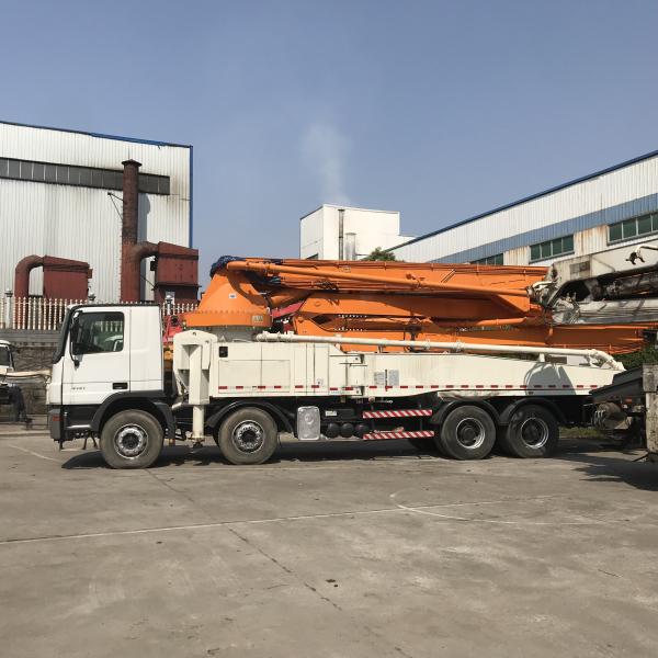 Quality 49 Meter ACTROS 4141 Used Concrete Pump Truck For Transportation for sale