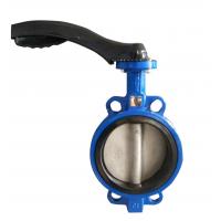 China pn16 Cast Ductile Iron Wafer Lug butterfly valve Electric Pneumatic Aluminium Handle DN100 150 300 200MM Tianjin factory