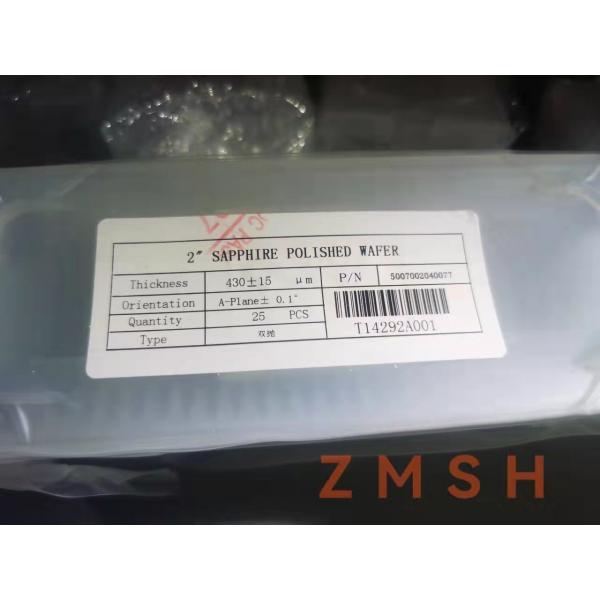 Quality 4Inch Customized A Axis Sapphire Wafers For Epitaxial Growth 430um SSP DSP for sale