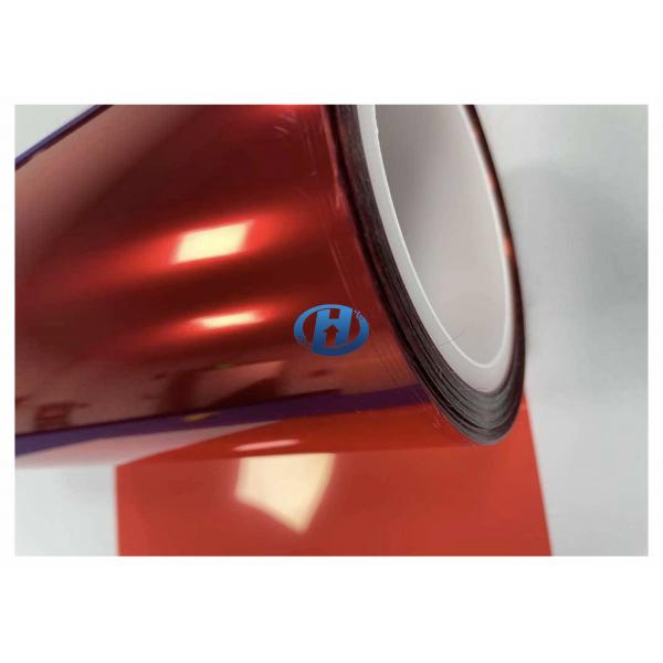 Quality Red 50um PET Anti Static Film Side A Anti Static Side B Silicone Coating for sale