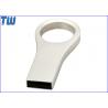 China Big Circle 8GB Flash Drive Slim Ring Design Waterproof Matt Silver Color factory