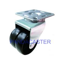 Quality Top Plate Swivel Furniture Moving Casters Double Row Polypropylene Wheels for sale