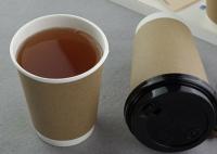 China Non - Toxic Double Layer Takeaway Paper Coffee Cups , Disposable Paper Cups factory
