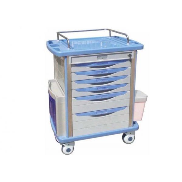 Quality Multi-Function Hospital Nursing Equipment ABS Medicine Trolley Cart With Drawers , Lock (ALS-MT134) for sale