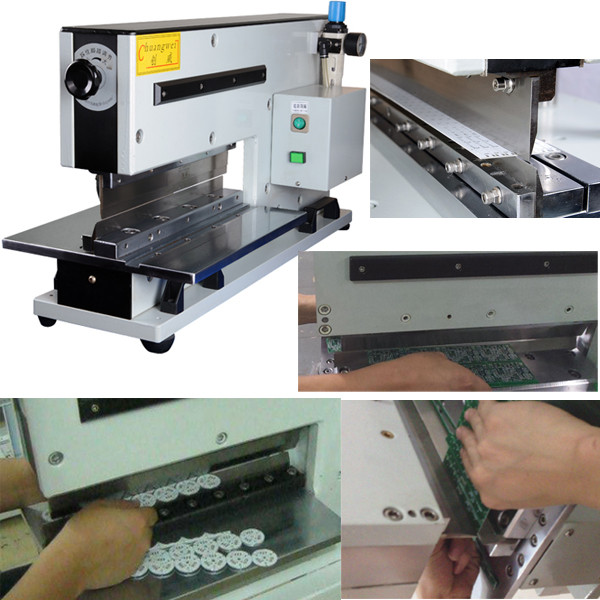 Quality High Speed Pneumatic PCB Separator Machine Two Sharp Linear Blades for sale