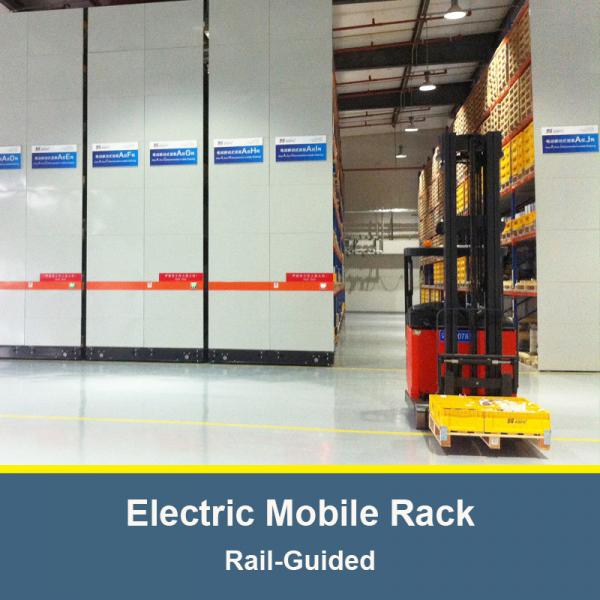 Quality Electric Mobile Pallet Racking  Rail-Guided Electric Mobile Rack Warehouse Storage Rack for sale