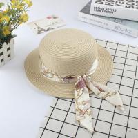 China Ladies Hats Straw Hat Beach Women Pearl Straw Hat with Ribbon Vacation factory