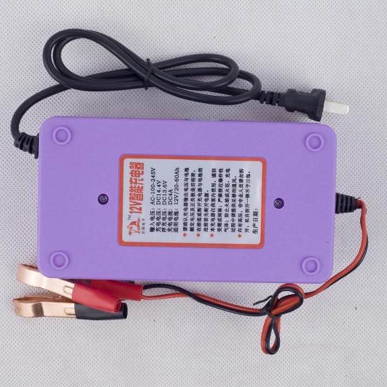 China LCD Display 14.6V 6A Car Lead Acid Trickle Charger Aluminum Alloy housing factory