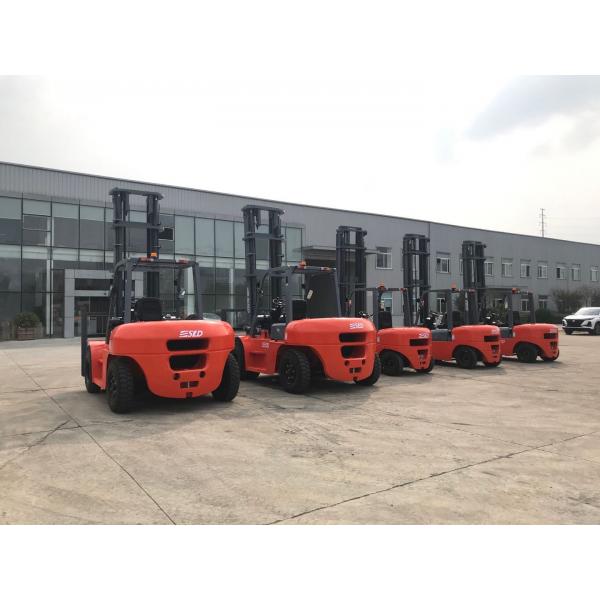 Quality FD70 5m 15000 Lb 7 Ton Diesel Powered Forklift by Solid Tire for sale