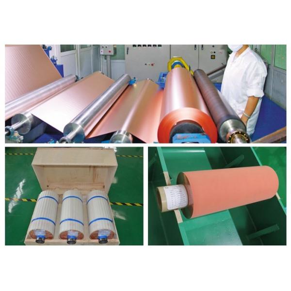 Quality 500 - 5000 Meter 18um Copper Roll , High Ductility Adhesive Copper Foil Sheet for sale