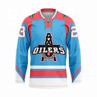 Quality Team Embroidered Hockey Practice Jerseys Multiscene V Neck Pro Neck for sale