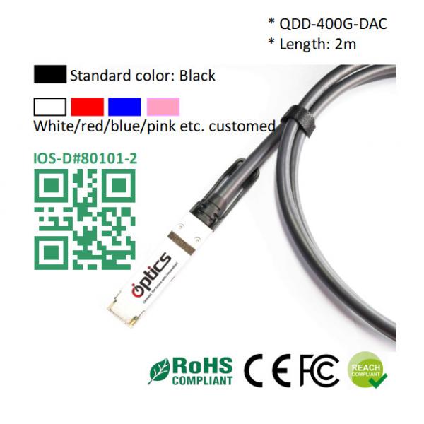 Quality QSFPDD-400G-DAC2M 400G QSFPDD To QSFPDD (Direct Attach Cable) Cables (Passive) 2M 400g Dac Cable for sale
