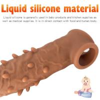 Silicone 3D Penis Sleeve Penis Extender For Male Dildo Enlargement Dick Extender Condom/Sleeve/ Extension