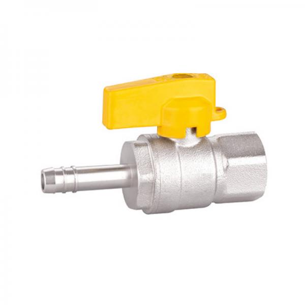 Quality Gas Brass Threaded Ball Valve Male X Hose Connector PTFE Ball Valve for sale