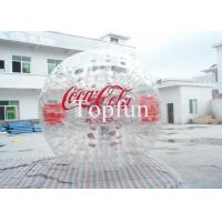 China PVC / TPU Inflatable Zorb Ball , Inflatable Touch Advertising Logo Bubble Soccer factory