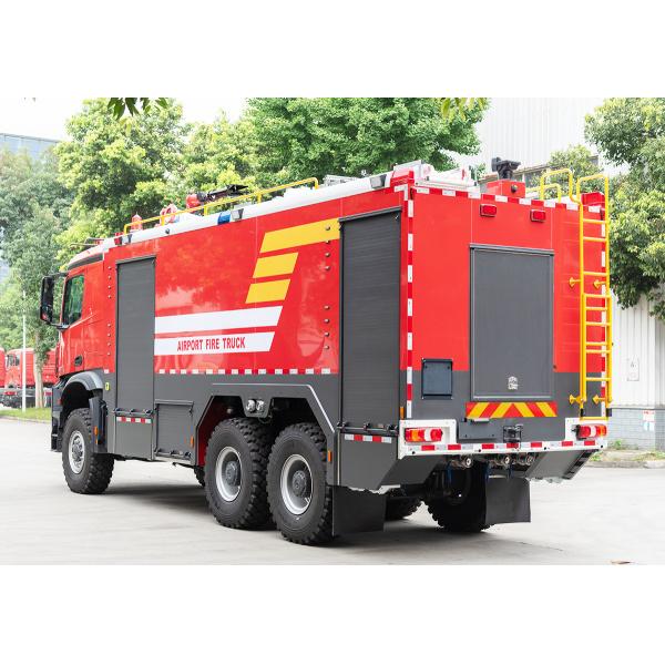 Quality Benz 6x6 ARFF Airport Fire Truck With Aluminum Alloy Welded Structure for sale