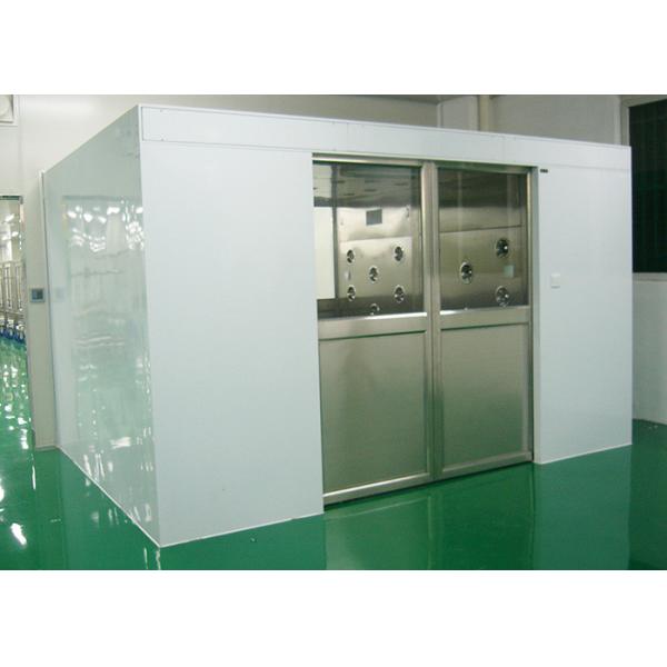 Quality Industry Cleanroom Air Shower System Tunnel With Width 1800 Automatic Sliding Doors for sale