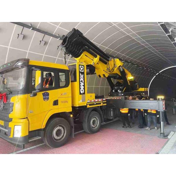 Quality SQZ10000 Folding Boom Crane Truck SHACMAN 10x4 450HP EuroII for sale